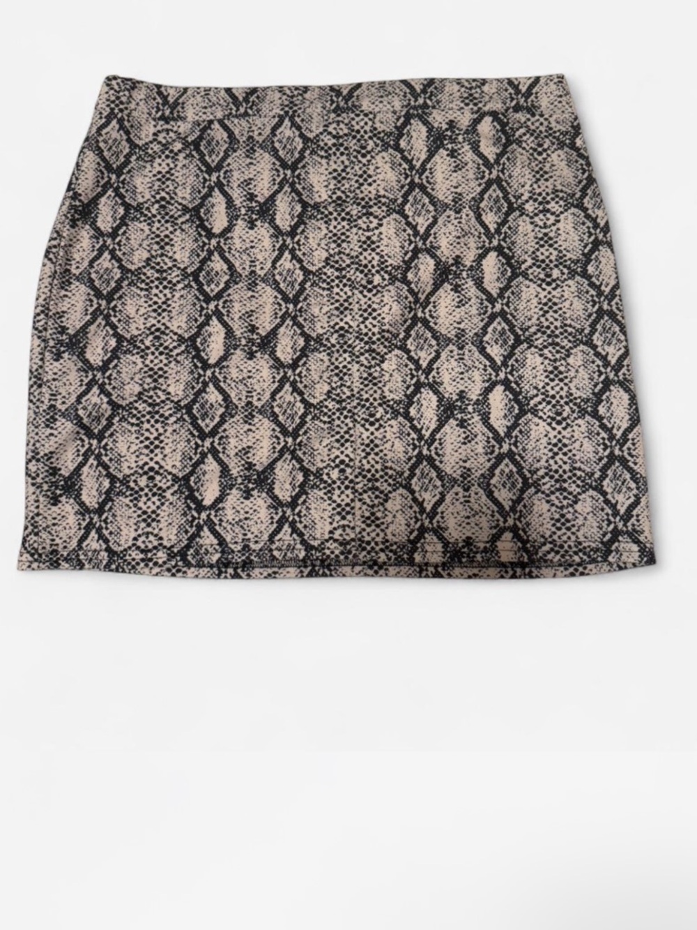 Boohoo Snake Print Mini Skirt